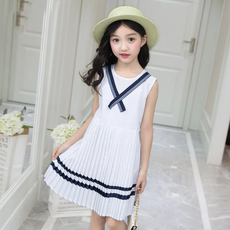Military Girls Dress 3 4 5 6 7 8 9 10 11 12 Years Sleeveless Summer Kids Dresses Baby Girl Casual Clothes Big Clothing | Детская одежда