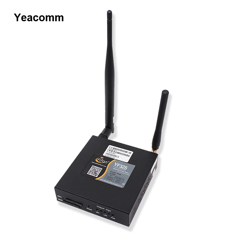 Промышленный 4G LTE VPN маршрутизатор YF325 со слотом для sim карты и креплением на din