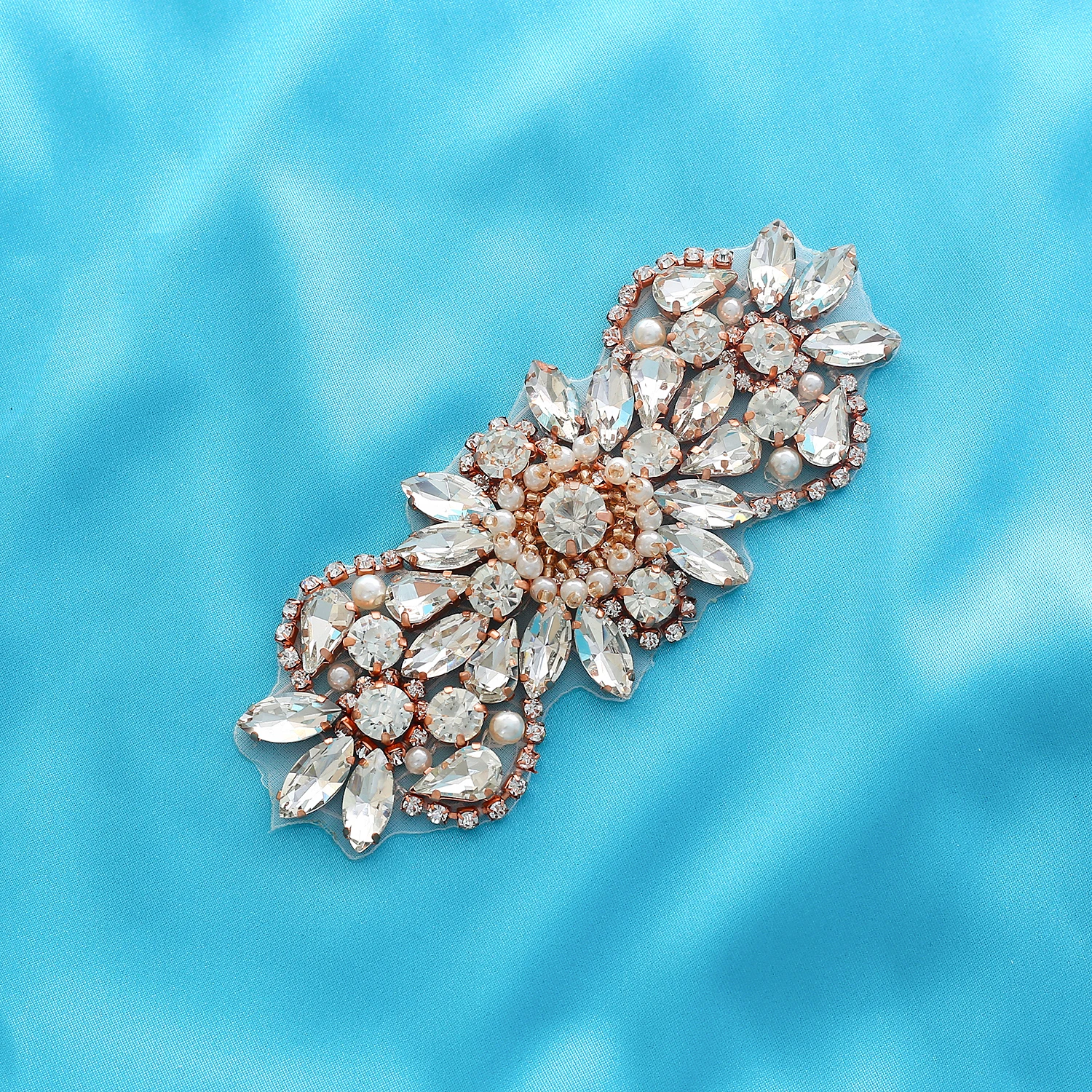Rose Gold Crystal Bridal Belt Beads Wedding Rhinestones Sash For And Bridesmaid Dresses S212RG | Свадьбы и торжества