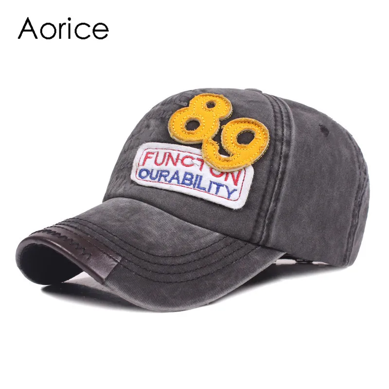 Aorice CF9119 2019 Новая Модная хлопковая бейсбольная кепка мужская промытая старая