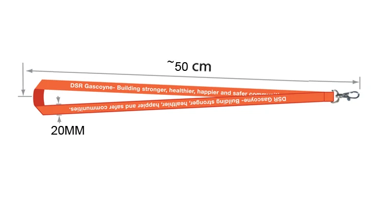 

500 Pieces No logo Job card hanging rope hanging belt Custom-made Rope Work hang rope Work card wire Size 19.7 x 0.79 inch