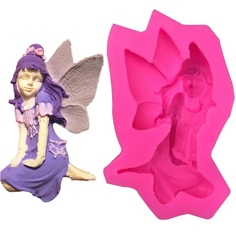 1 Pc Fairy Princess Silicone Cake Mold 3D Sugarcraft Fondant Candy Chocolate Soap Birthday Decorating Tools | Дом и сад