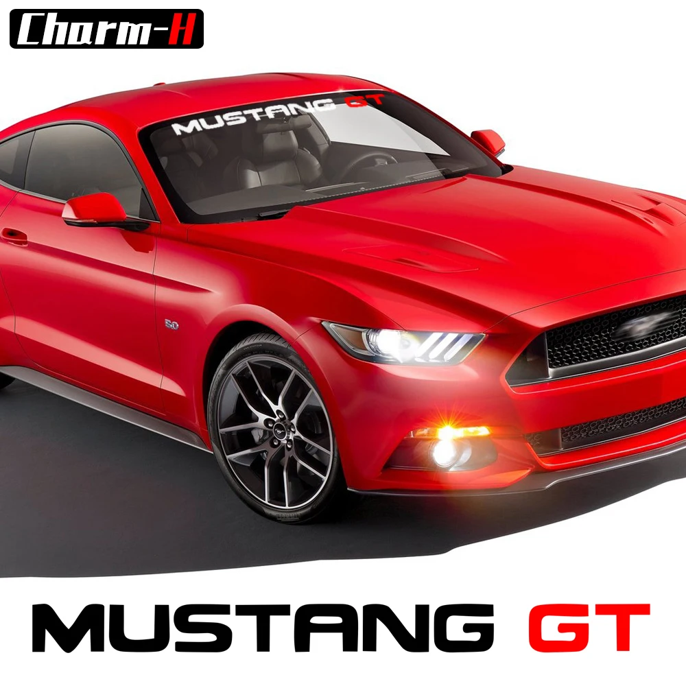 Наклейка на лобовое стекло Виниловая наклейка для Ford Mustang GT аксессуары