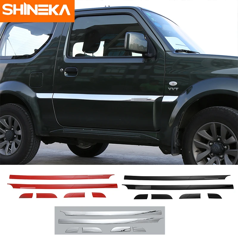SHINEKA ABS автомобильный Стайлинг корпус автомобиля дверь боковой молдинг крышка
