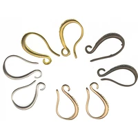 20pcs 10x15mm silver gold copper ear hook french earring hooks wire settings base settings for diy earrings ear jewelry making