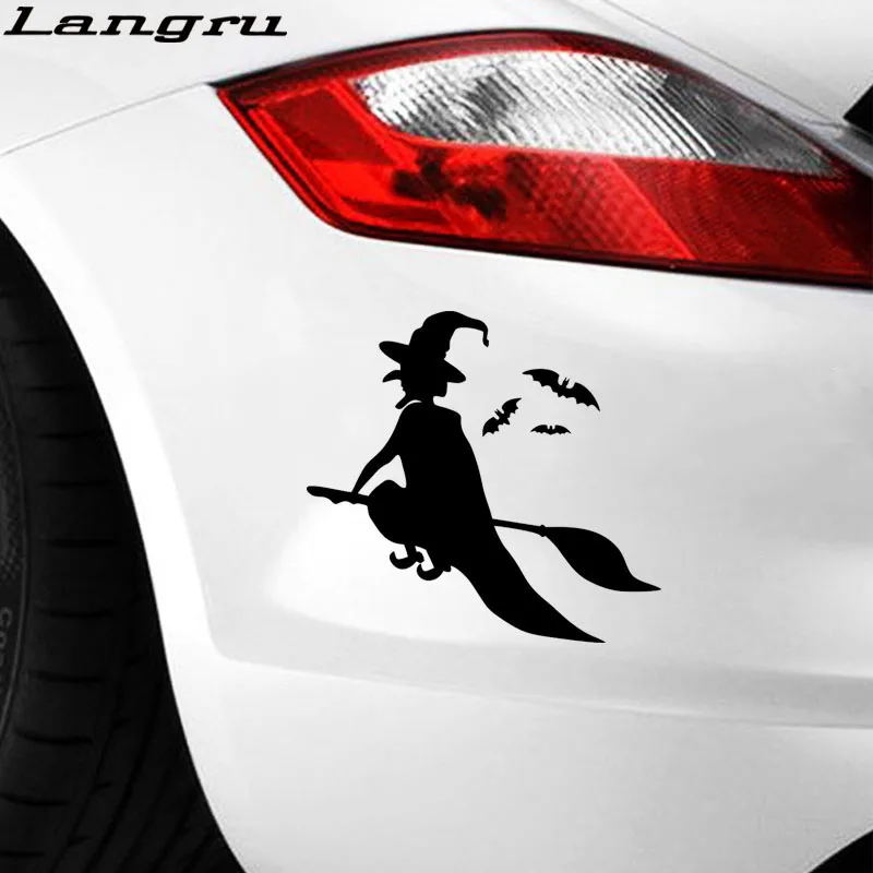 Langru новый стиль автомобильный Стайлинг Хэллоуин летающие ведьмы автомобильные