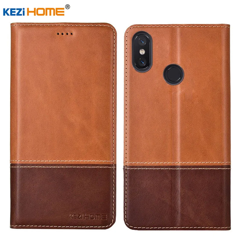 Чехол для Xiaomi Mi макс 3 KEZiHOME двойной Цвета чехол портмоне из натуральной кожи Max3 6 9