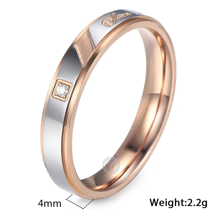 KR158 Trendsmax, Женское Обручальное кольцо, Черное золото, серебро, синее, нержавеющая сталь, обручальные кольца для женщин, Подарок на годовщину KKRMM1 - Цвет основного камня: KR158