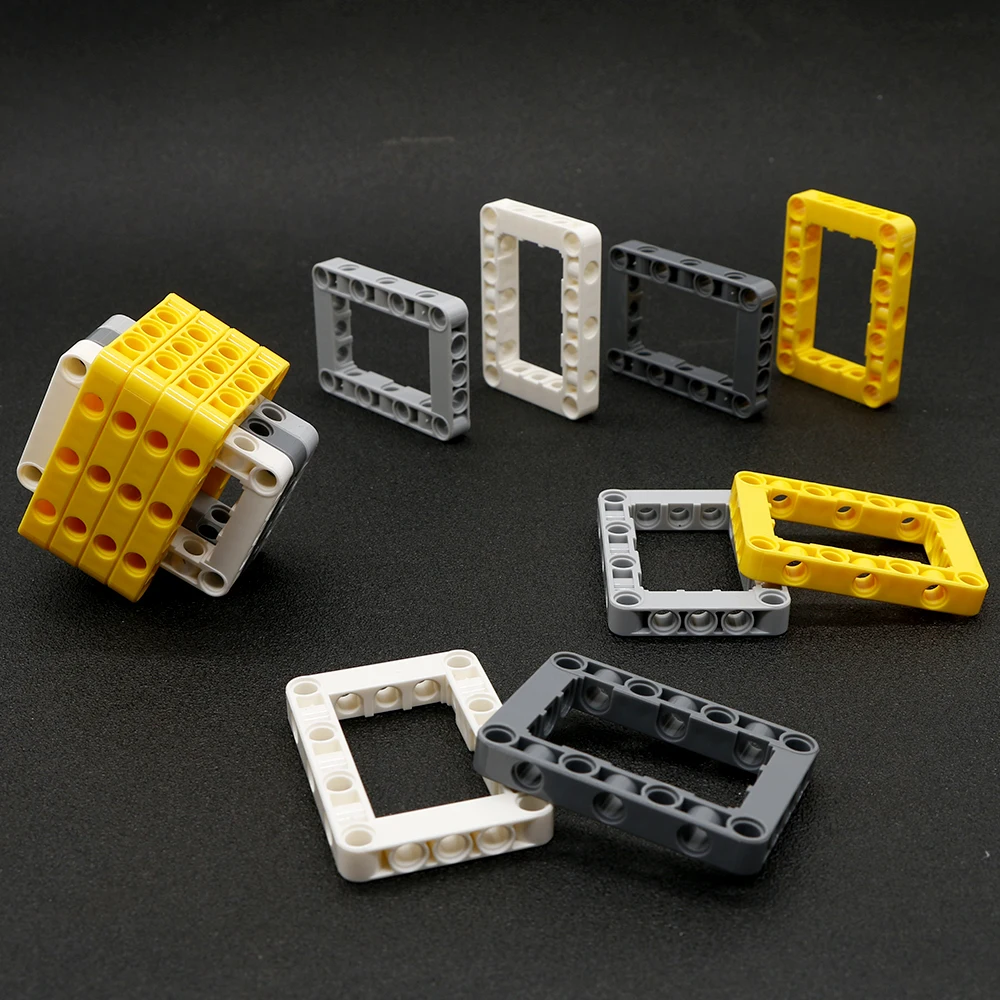 Технические строительные блоки детали рама MOC Liftarm отверстие для квадратного