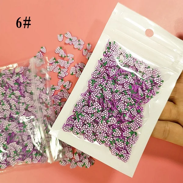 DIY слизистая глина конфеты поддельные торт десерт грязь частицы брызги для наполнителя украшения для моделирования еда для кукольного домика - Цвет: 6