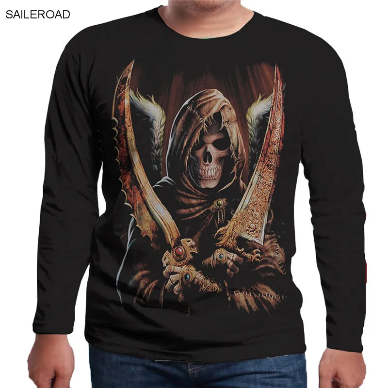 Для мужчин 3D футболка уличная Фитнес Camiseta Masculina Боб Марли печати Рок Хип-хоп регги Костюмы черепа Harajuku футболка Топы