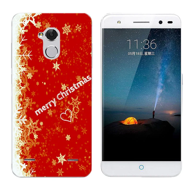 5.0&quot for ZTE Blade BA2 V7 Lite Back Cover Soft Silicone Phone Case Merry Day Printing V7Lite Coque Capa |