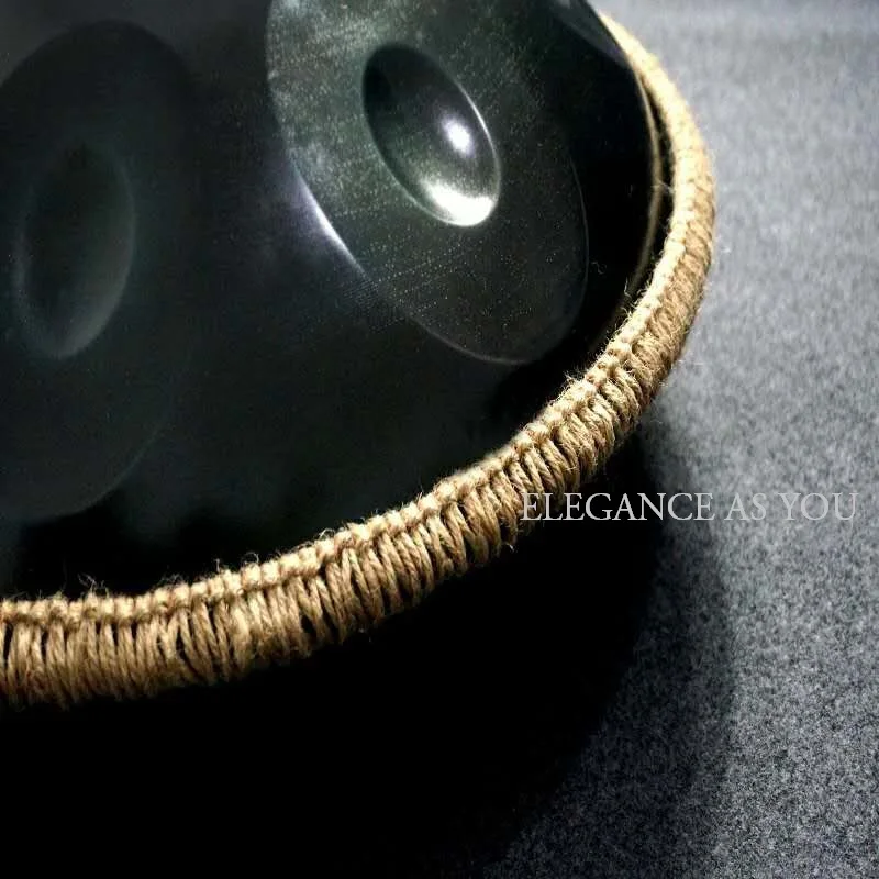 Веревка HandPan Ручной барабан тканый орнамент из веревки Крышка Джутовый льняной