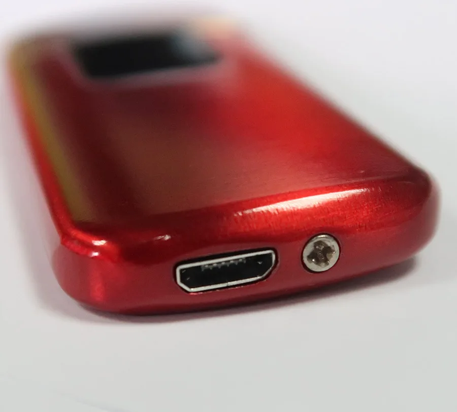 Сенсорная плазменная Зажигалка USB ультра-тонкий металлический ветрозащитный