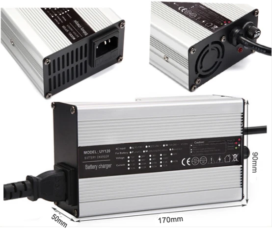 Пользовательское водонепроницаемое зарядное устройство серии 240W 12V 15A 24V 8A 36V 5A наружное зарядное устройство для свинцово-кислотных или литий-ионных или LifePO4 батарей