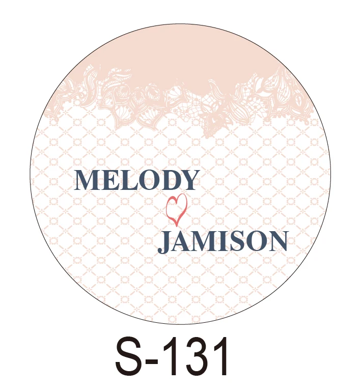 

150pcs/lot personalized candy sticker favor sticker for wedding bride shower wedding party decoration small circle S131