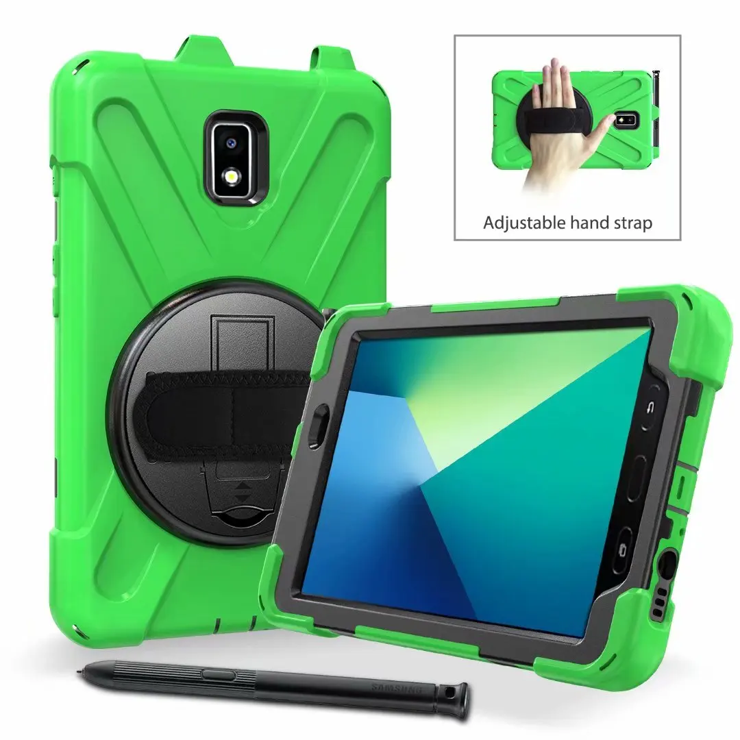 Чехол-броня для samsung Galaxy Tab Active 2 8,0 SM-T395 T390, ремешок на руку, вращающийся на 360, чехол-подставка, чехол для samsung T390 T395, чехол