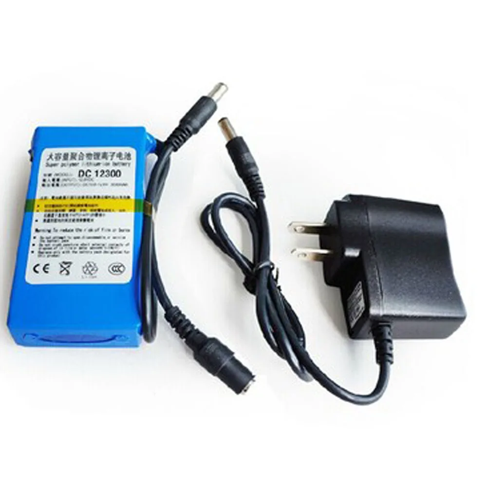 5 шт. портативный DC12300 DC 12V 3000mAh литий ионный Супер перезаряжаемый аккумулятор с