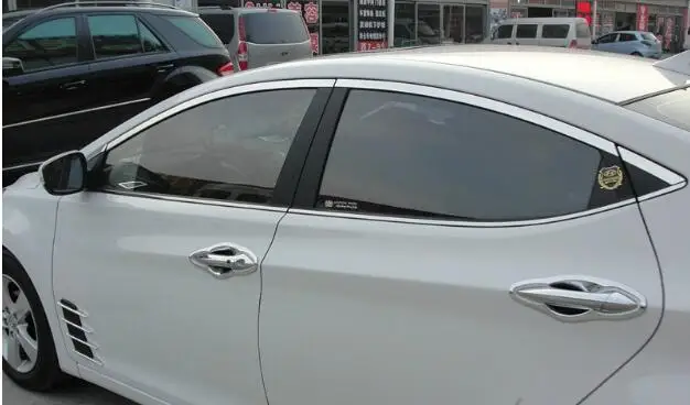 Для 2012 Hyundai Elantra оконная накладка из высококачественной нержавеющей стали (до +