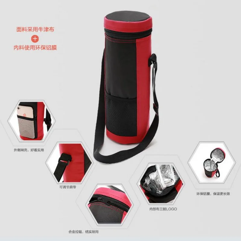 SIKOTE 1.5L сумка-холодильник из ткани Оксфорд для бутылки водонепроницаемый термобанок сумка для женщин детский Ланч-бокс сохраняет свежесть Изолированная бутылка сумка