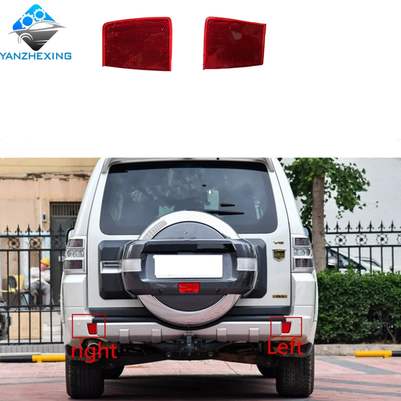 2 шт. задний бампер отражатель Противотуманные фары 8355A050 8355A049 для Mitsubishi Pajero V97 V98