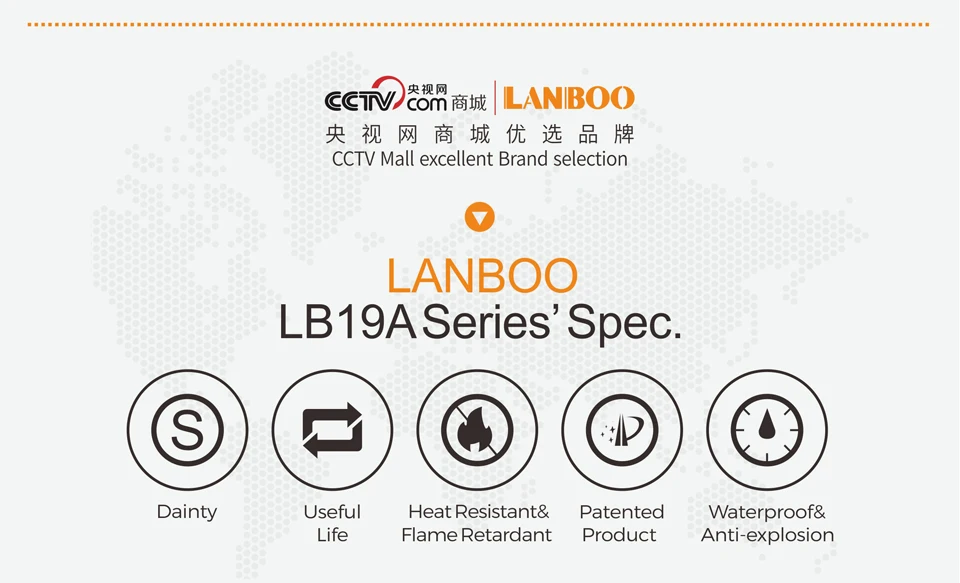 LANBOO 19 мм плоский символ Led освещенный мгновенный или самоблокирующийся металлический кнопочный переключатель с IP65