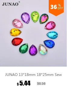 JUNAO 1 ярд 3 ряда SS8+ SS16+ SS8 Серебряная основа прозрачное стекло AB Стразы цепочка для шитья хрустальных бусин Аппликация отделка стразы цепочка для чашки