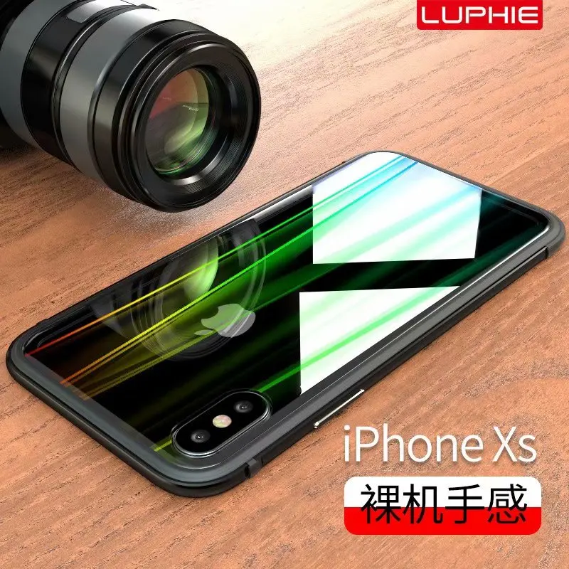Чехол Luphie для iPhone XR чехол XS Max роскошный Алюминиевый металлический бампер рамка и