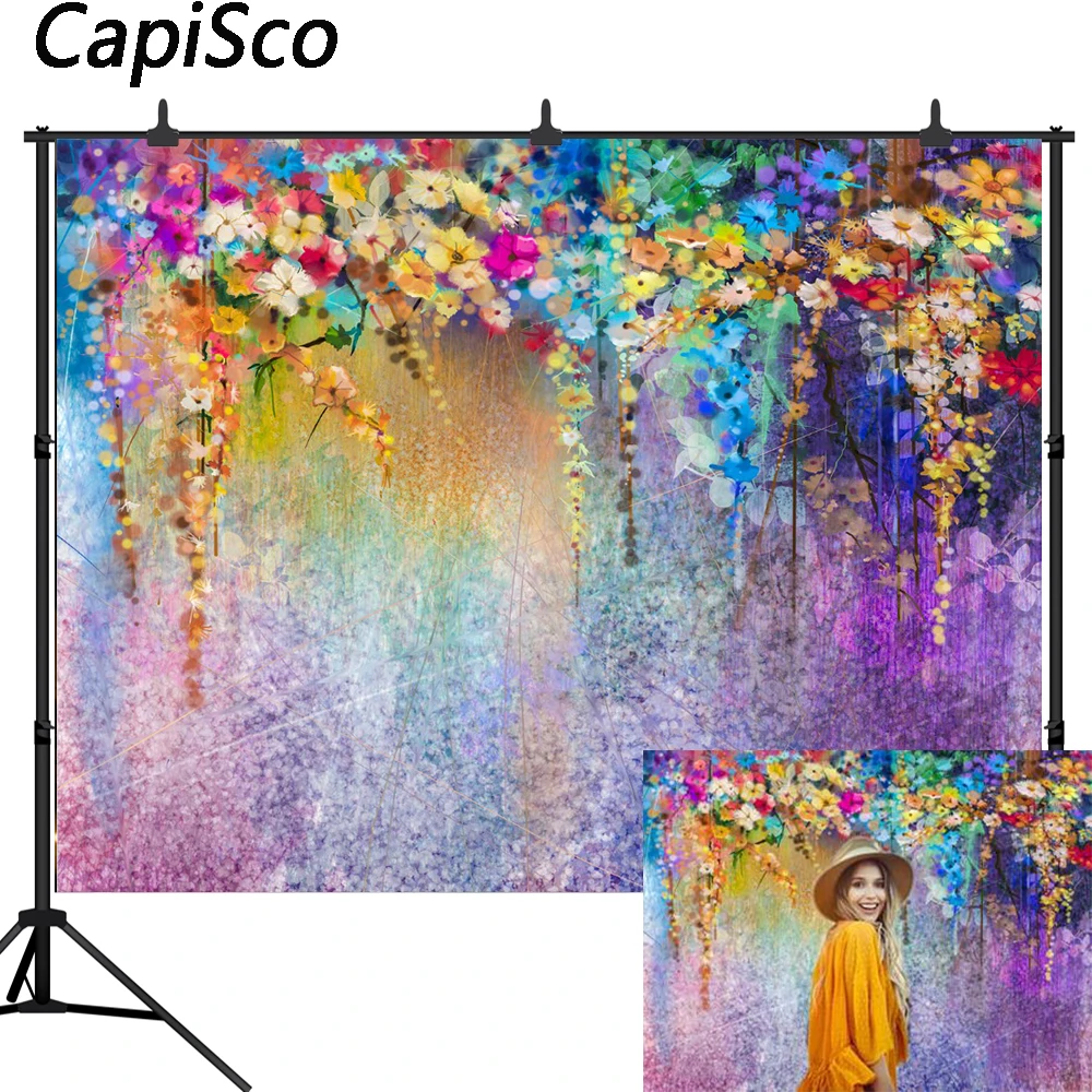 Capisco красочные свадебные фоны для фотосъемки Цветы День Святого Валентина