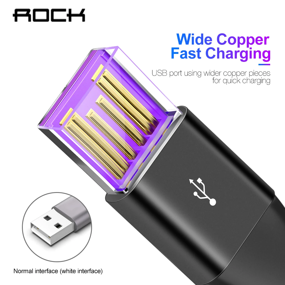 Rock 5A USB кабель для быстрой зарядки usb type C кабель магнитное зарядное устройство для зарядки данных Micro USB кабель мобильного телефона USB шнур