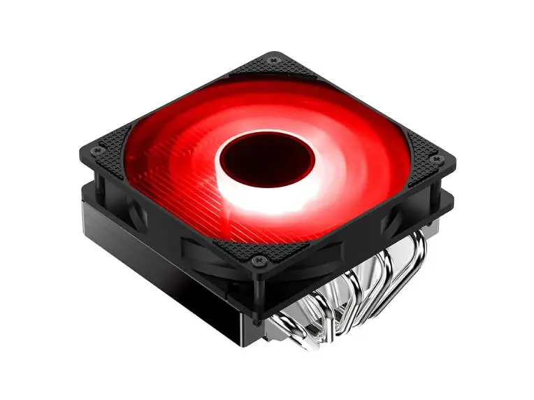 Red Jonsbo CR-701 кулер для процессора(5 тепловых трубок/обдува радиатора процессора/12 см вентилятор/ШИМ/с силиконовой смазкой - Цвет лезвия: Red