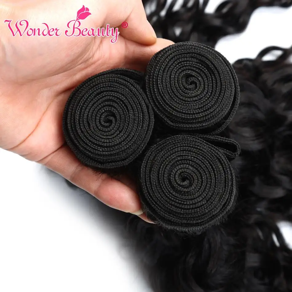 Чудесные искусственные волнистпряди волнистые 100% человеческие волосы для