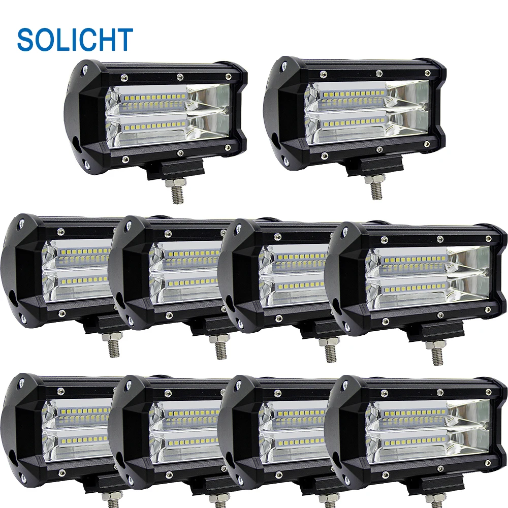 SOLICHT 10 шт. 5 '྄ Вт Светодиодная панель для внедорожника 12 В передние фары
