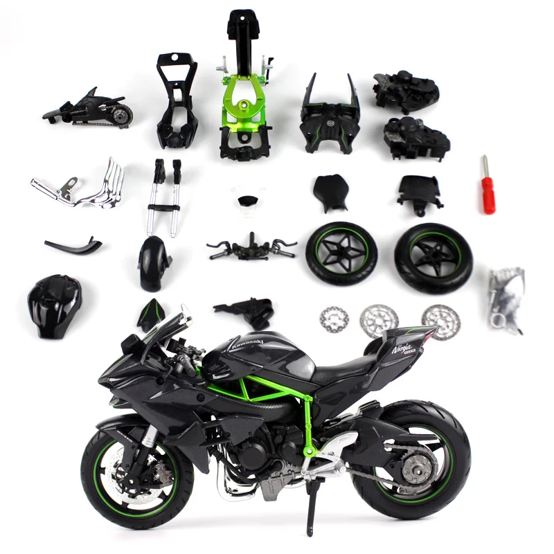 Maisto 1:12 Kawasaki Ninja H2R Сборка DIY модель мотоцикла велосипед Комплект Новое поступление 39198