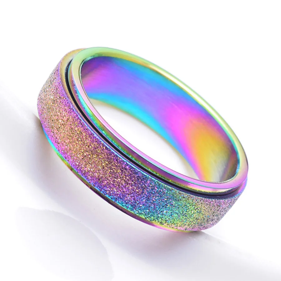 Мужская ювелирных изделий кольца 316L Нержавеющая сталь скраб кольцо для парня