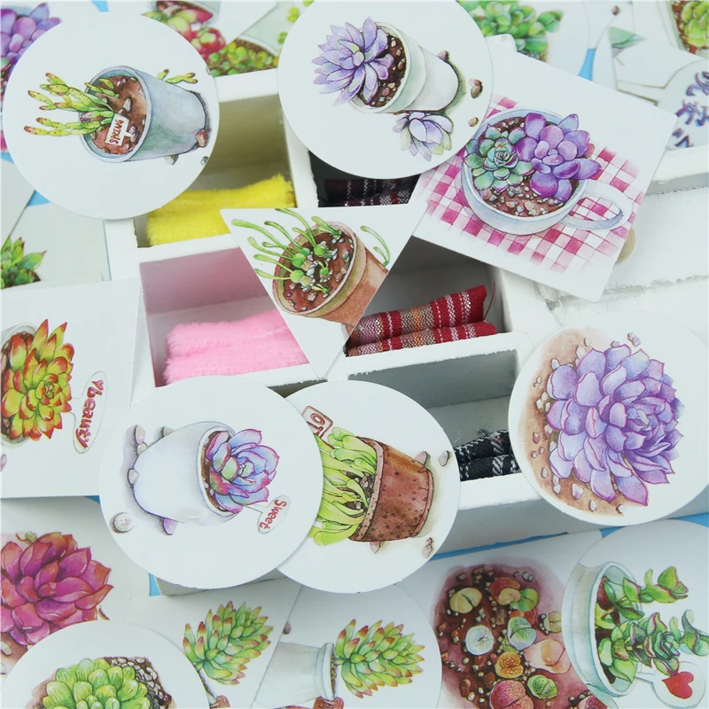 40 шт./коркор. наклейка на мини-этикетку суккулент украшение сделай сам игрушку