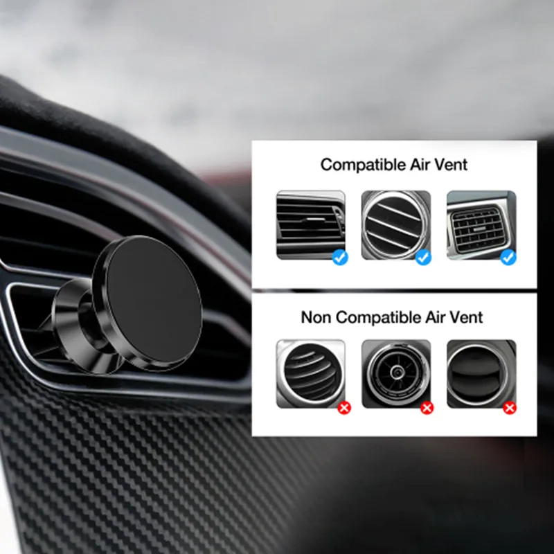 Магнитный держатель для телефона автомобильный iphone X 8 7 Samsung S8 подставка Huawei P20 P9 P10