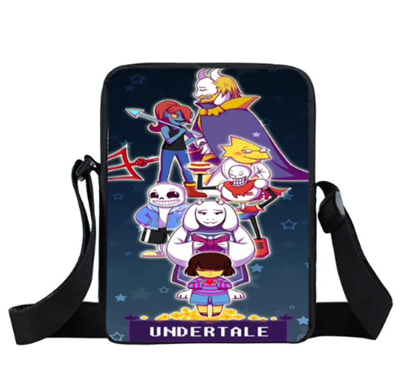 Мини сумка мессенджер с аниме Undertale школьные ранцы для мальчиков и девочек