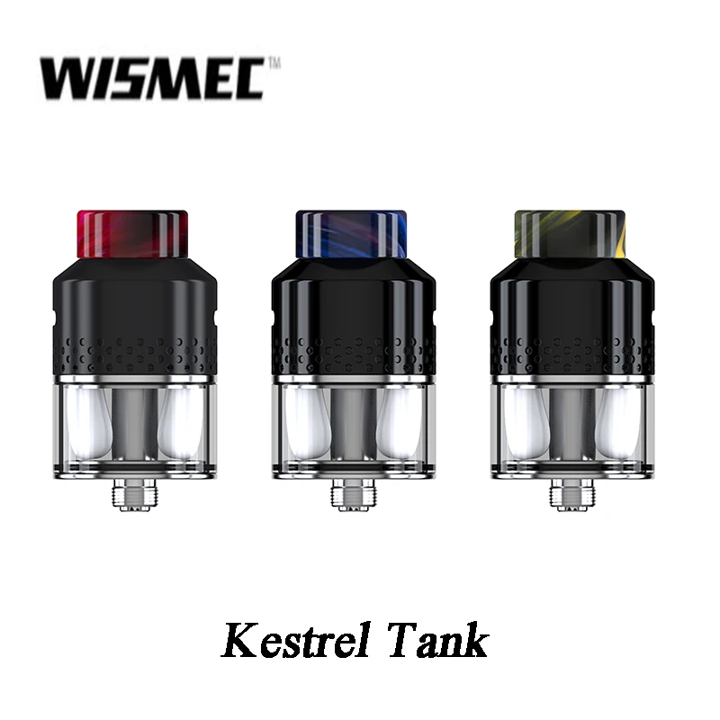Оригинальный Wismec Kestrel Бак 4 мл с сетчатым нагревателем 24 мм Диаметр распылитель