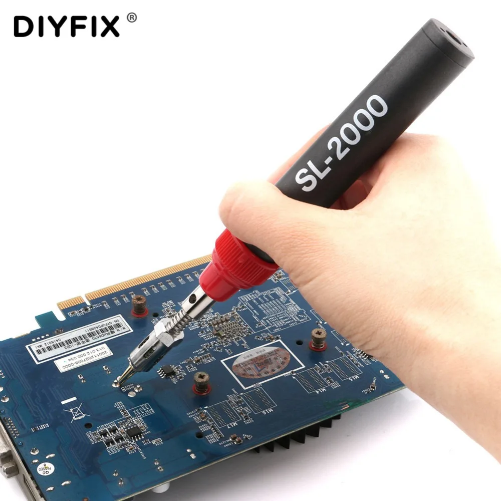 DIYFIX 11 мл Газовый паяльник Комплект Регулируемый Температура Сварочные горелки