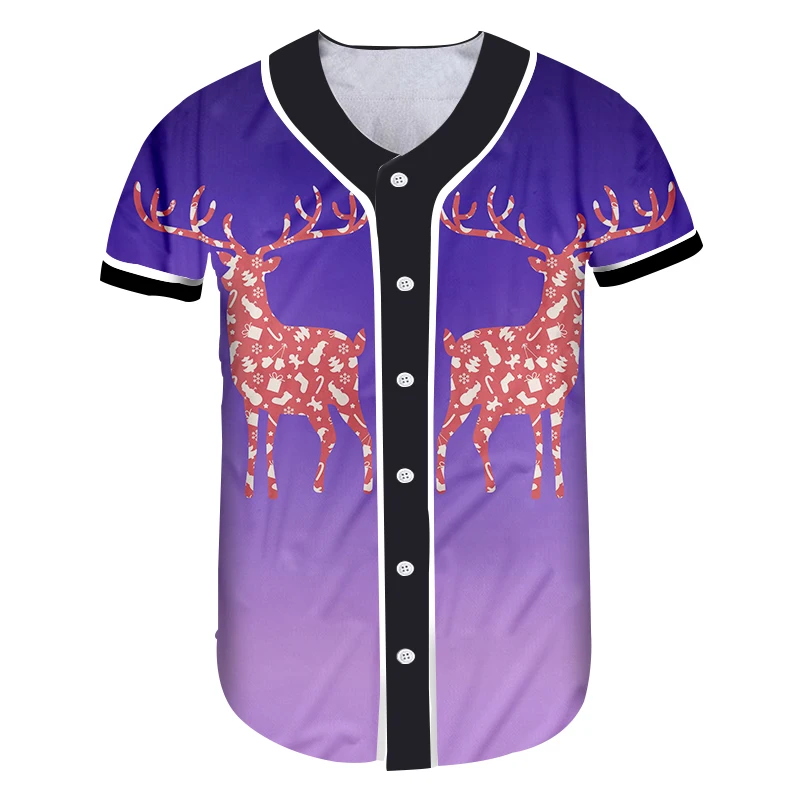 OGKB НОВАЯ РОЖДЕСТВЕНСКАЯ стильная футболка с милым животным узором 3D принт