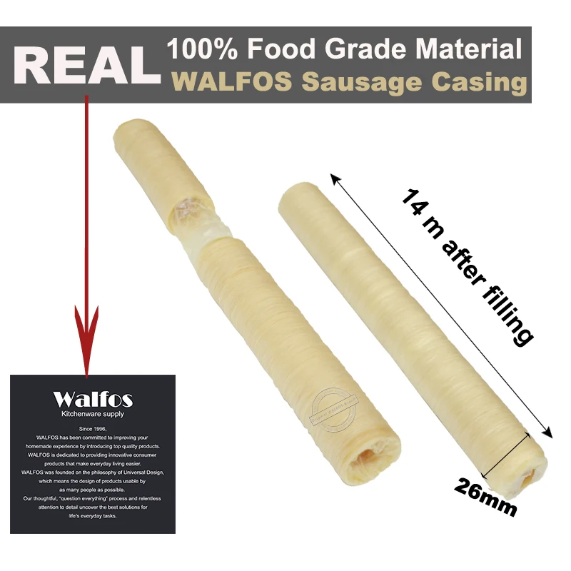Оболочка для сосисок WALFOS 14 м * 36 мм корпус машина приготовления хот догов
