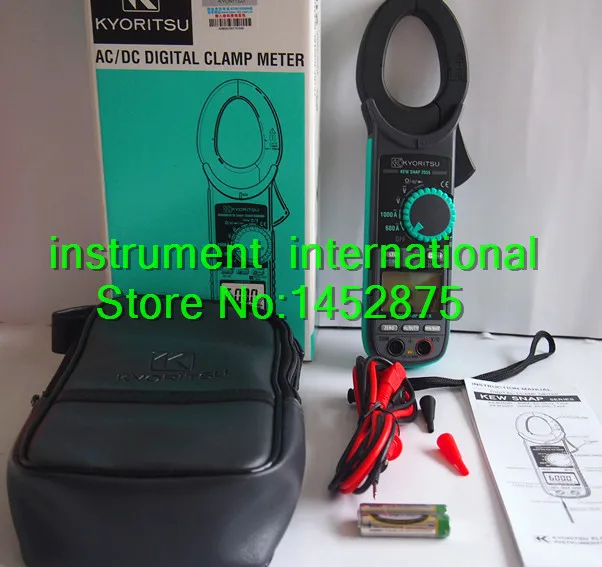 Цифровые клещи Kyoritsu 2055 AC/DC с футляром для переноски!! Новинка!|clamp union|clamp dc amp meterclamp