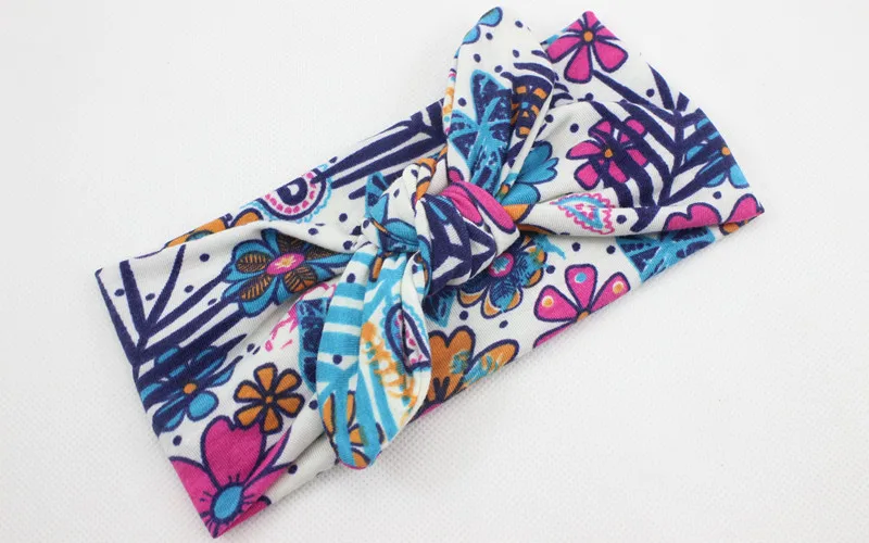 Baby Girls Hair Accessories Bands Cute Turban Bows for Girl Headbands Tie Knot Headband Knitted Cotton 2018 Summer Elastic | Детская