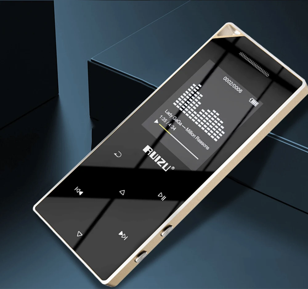 Ruidu D05 металлический MP3-плеер Bluetooth 4,0 портативный аудио 8 Гб спортивный музыкальный плеер со встроенным динамиком FM электронные книги Поддержка TF карты