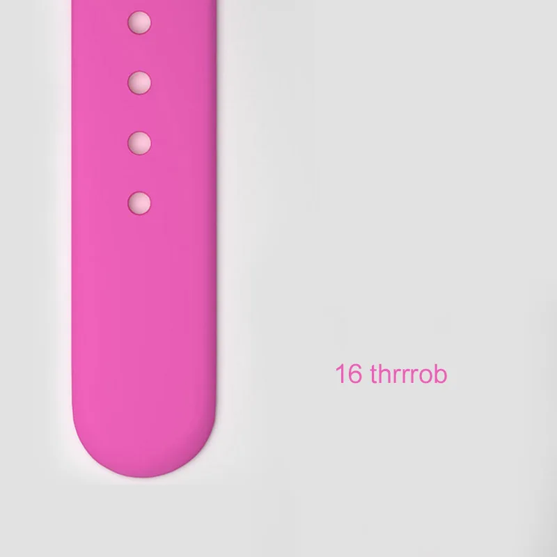 thrrrob Мягкий силиконовый замена спортивный ремешок для наручных часов Apple Watch, версия 1, 2, 3, 42 мм, 38 мм, браслет на запястье, ремешок для smart watch 40 мм 44 ремень - Цвет ремешка: thrrrob
