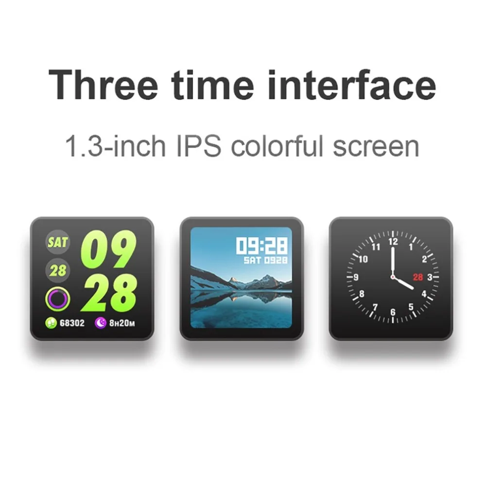 W1 цветной смарт браслет часы с пульсометром Браслет фитнес трекер Смарт Ip68