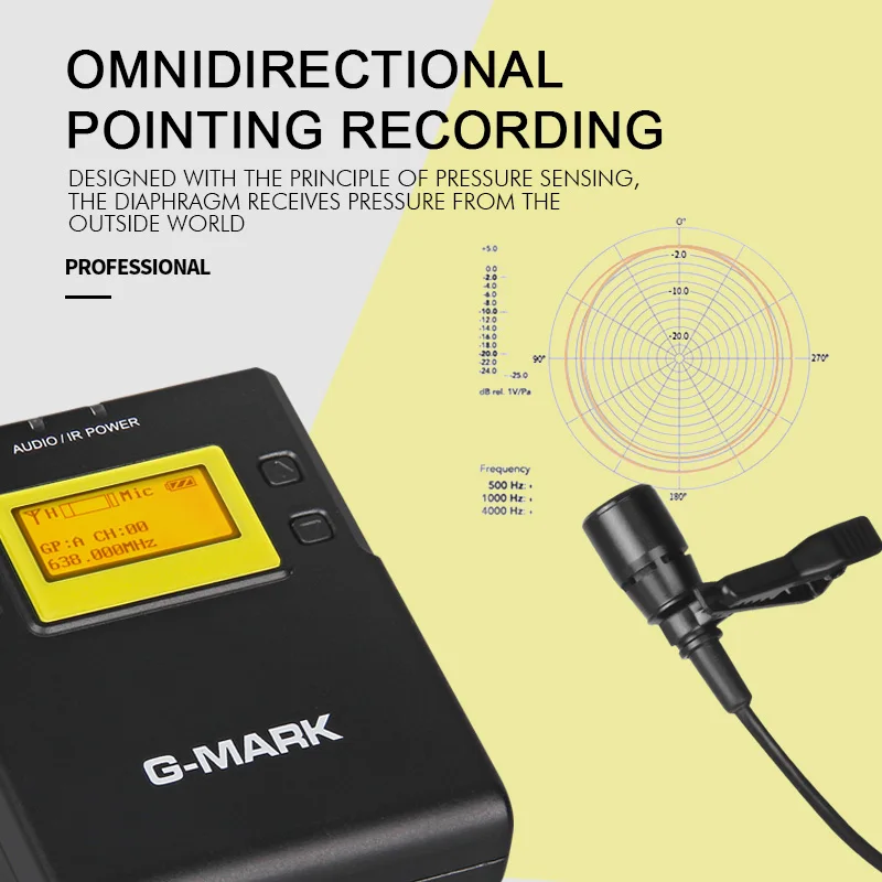 G-MARK G3 Профессиональный UHF беспроводной микрофон двойной петличный микрофон приемник передачи для Canon Nikon камеры sony Osmo Карманный