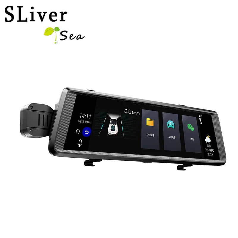 SLIVERYSEA потоковое вождение автомобиля рекордер 3G Wifi 10 дюймов полный экран Смарт
