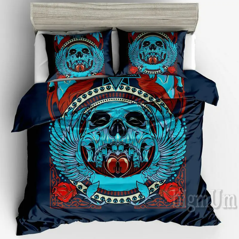 Комплект постельного белья с принтом 3 шт. | Дом и сад